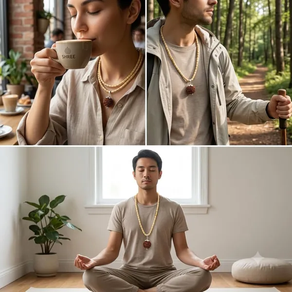 A_S_Ventures_Panchmukhi_5_Mukhi_Rudraksha_Patli_Tulsi_Mala_Natural_Tulsi_Wood_Bead_Spiritual_Necklace_For_Men_Women_Prayer_Mala_For_Japa_Meditation_Puja_Devotion_Religious_Practices