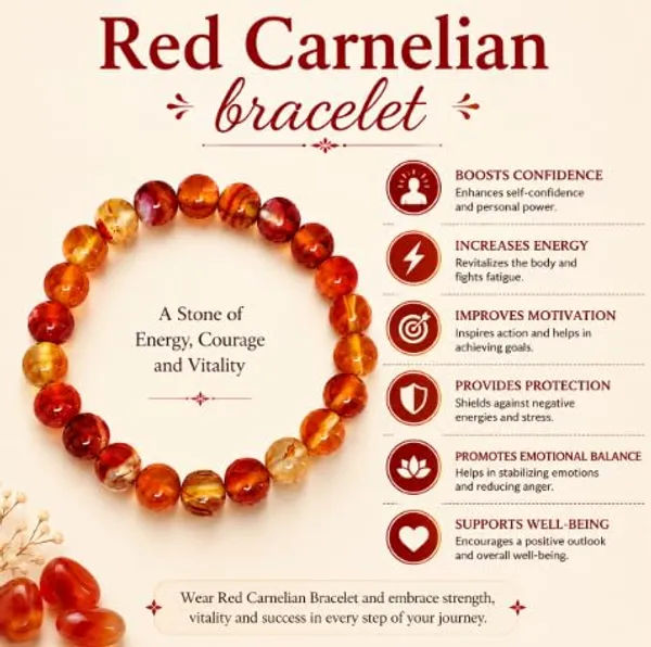 A_S_Ventures_Red_Carnelian_Crystal_Bracelet_For_Men_Women_Natural_Red_Carnelian_Stone_Bracelet_For_Confidence_Courage_Focus_Positive_Energy_Healing_Crystal_Jewelry_For_Daily_Wear