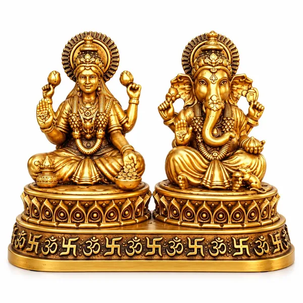 A_S_Ventures_Lakshmi_Ganesha_Idol_Pair_In_Golden_Polyresin_Traditional_Hindu_God_Statue_For_Diwali_Lakshmi_Puja_Home_Mandir_Living_Room_Decoration_Housewarming_Gift_And_Festive_Decor