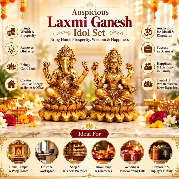 A_S_Ventures_Lakshmi_Ganesh_Idol_Set_For_Diwali_Puja_Laxmi_Ganesh_Murti_For_Home_Temple_Office_Corporate_Gifting_Decorative_Hindu_God_Statue_For_Pooja_Mandir_Diwali_Gift
