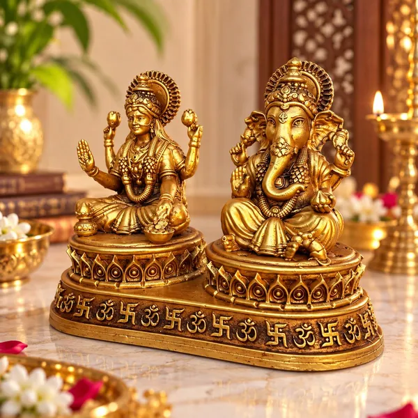 A_S_Ventures_Lakshmi_Ganesh_Murti_For_Diwali_Pooja_Golden_Polyresin_Laxmi_Ganesh_Idol_For_Home_Temple_Mandir_Decoration_Lakshmi_Puja_Festive_Home_Decor_And_Diwali_Gift