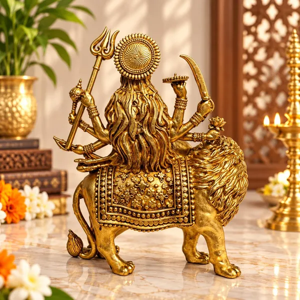 A_S_Ventures_Brass_Maa_Durga_Statue_On_Lion_For_Navratri_Traditional_Hindu_Goddess_Durga_Idol_For_Home_Temple_Pooja_Room_Festive_Decoration_Navratri_Special