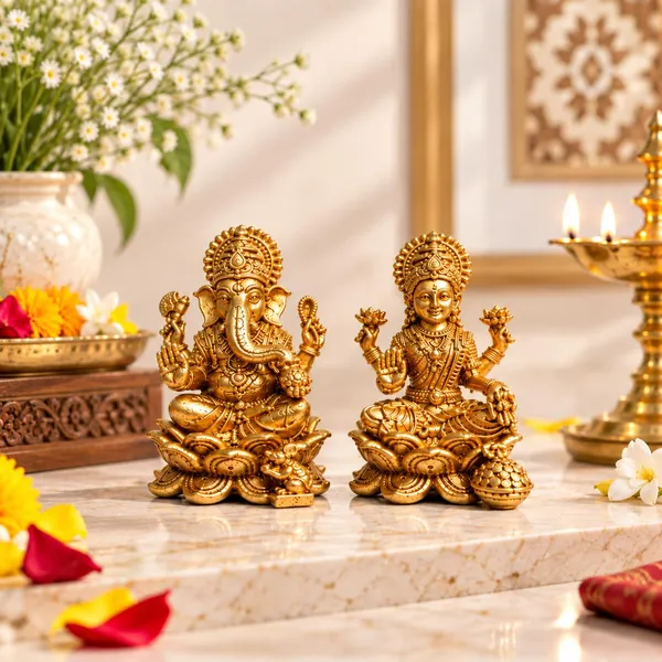 A_S_Ventures_4_Cm_Brass_Laxmi_Ganesh_Idol_Set_Lakshmi_Ganesha_Murti_For_Home_Mandir_Diwali_Puja_Dhanteras_Small_Brass_Ganpati_Laxmi_Statue_For_Office_Shop_Housewarming_Festive_Gifting