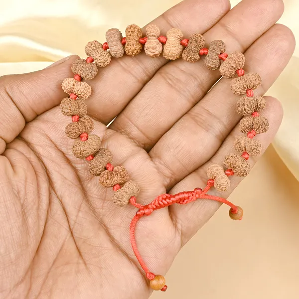 16_Mukhi_Rudraksha_Adjustable_Silk_Thread_Bracelet
