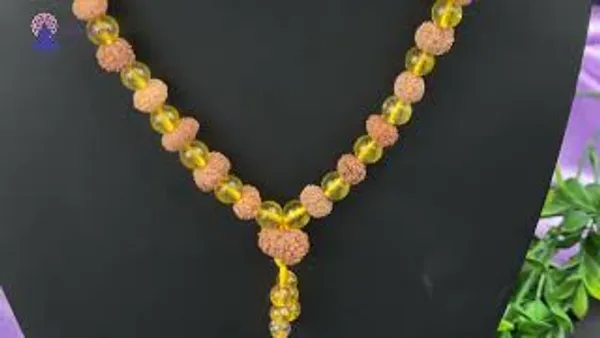 Brown_Rudraksha_12_Mukhi_Surya_Mala_With_Citrine_Beads