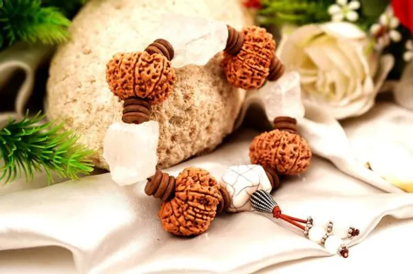 10_Mukhi_Rudraksha_Crystal_Quartz_Bracelet