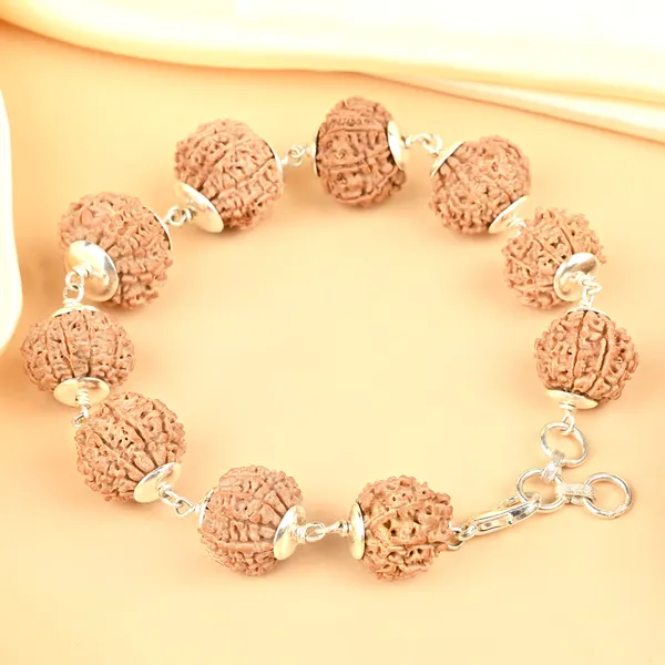 11_Mukhi_Nepali_Silver_Caps_Bracelet_Extra_Small_Beads
