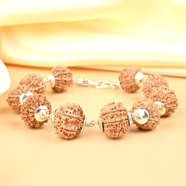 11_Mukhi_Nepali_Silver_Caps_Bracelet_Extra_Small_Beads