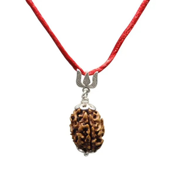 3_Mukhi_Rudraksha_Silver_Pendant