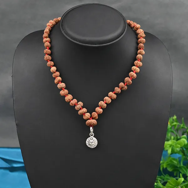 12_Mukhi_Rudraksha_Surya_Radiance_Mala_With_Silver_Locket