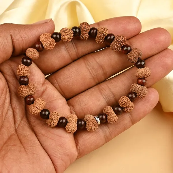 13_Mukhi_X_Red_Sandalwood_Bracelet
