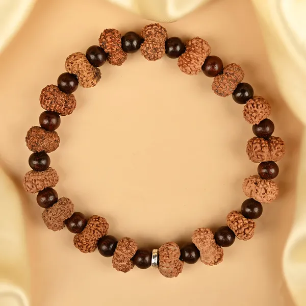 13_Mukhi_X_Red_Sandalwood_Bracelet