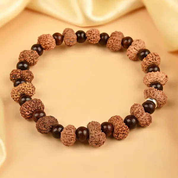 13_Mukhi_X_Red_Sandalwood_Bracelet