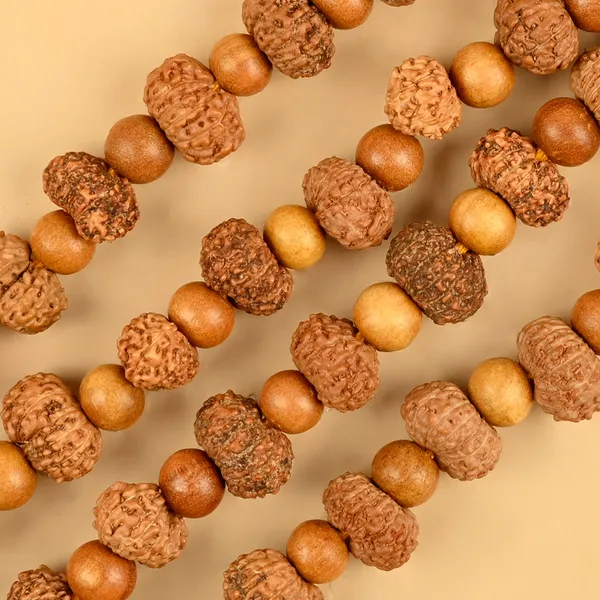 13_Mukhi_Rudraksha_X_White_Sandalwood_Mala