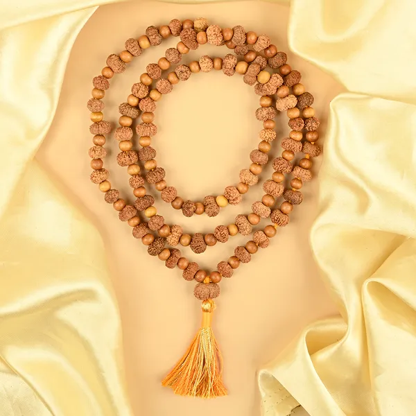 13_Mukhi_Rudraksha_X_White_Sandalwood_Mala