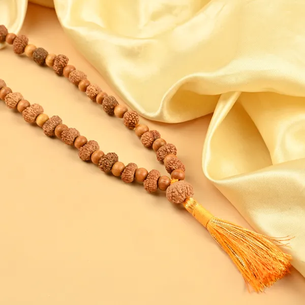 13_Mukhi_Rudraksha_X_White_Sandalwood_Mala