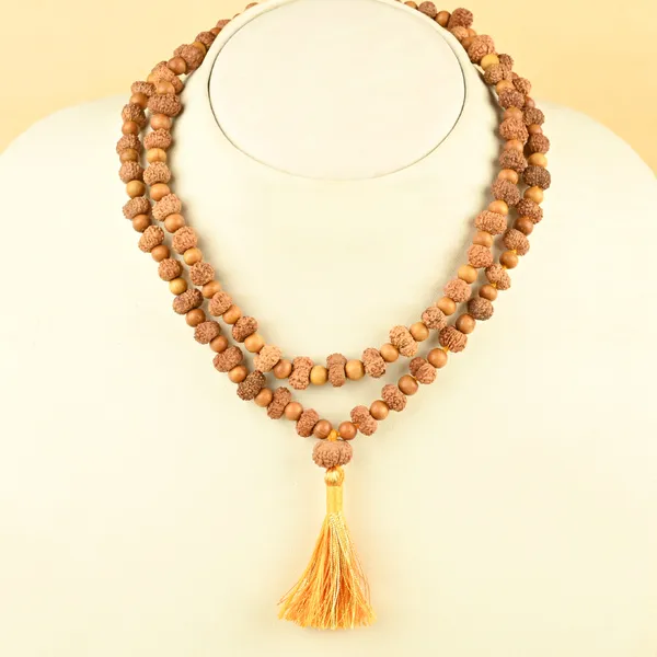 13_Mukhi_Rudraksha_X_White_Sandalwood_Mala