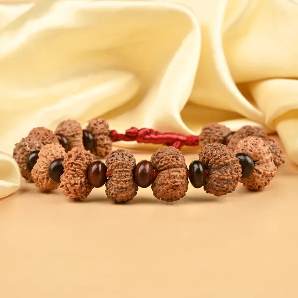 14_Mukhi_X_Red_Sandalwood_Elliptical_Bracelet