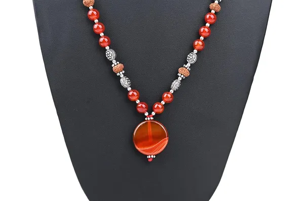Brown_Rudraksha_10_Mukhi_Orange_Carnelian_Beads_Mala