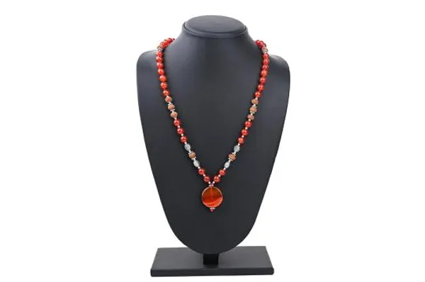 Brown_Rudraksha_10_Mukhi_Orange_Carnelian_Beads_Mala