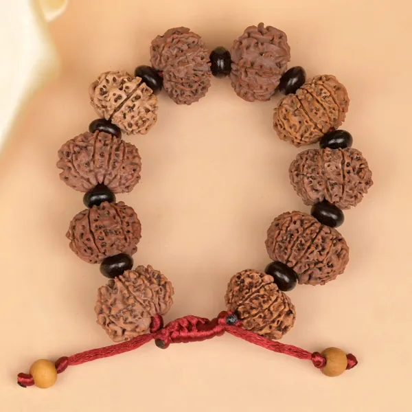 Brown_Rudraksha_Adjustable_15_Mukhi_Nepali_Red_Sandalwood_Bracelet