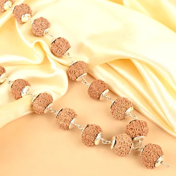 10_Mukhi_Nepali_Rudraksha_925_Silver_Caps_Kantha_Mala