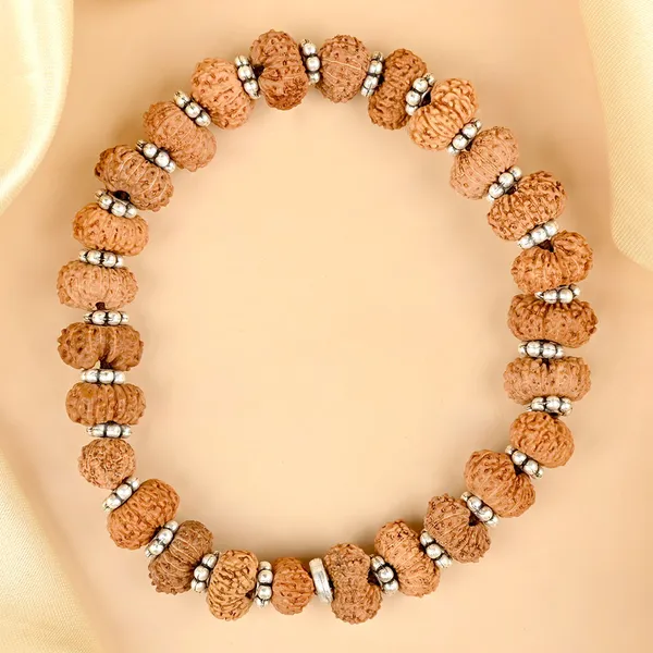 15_Mukhi_Rudraksha_925_Silver_Chakri_Bracelet