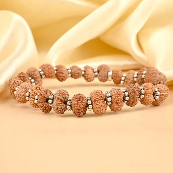 15_Mukhi_Rudraksha_925_Silver_Chakri_Bracelet