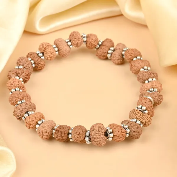 15_Mukhi_Rudraksha_925_Silver_Chakri_Bracelet