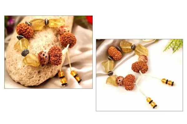12_Mukhi_Rudraksha_Citrine_Gemstone_Bracelet