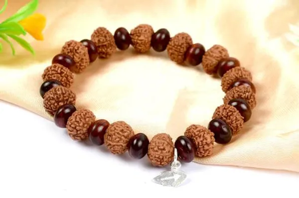 11_Mukhi_Ekadash_Bracelet_From_Java_With_Red_Sandalwood_Beads
