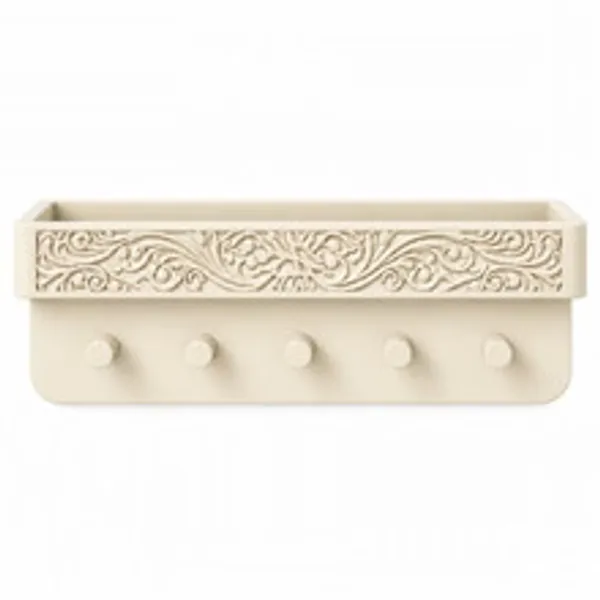 Pla_Jharokha_Wall-Mounted_Key_Shelf_Olive_Green