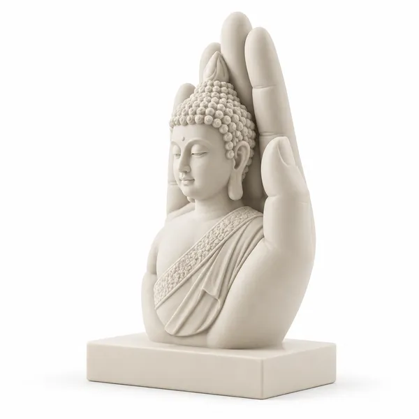 Blancspace_Buddha_Hand_Decorative_Sculpture_Warm_Ivory