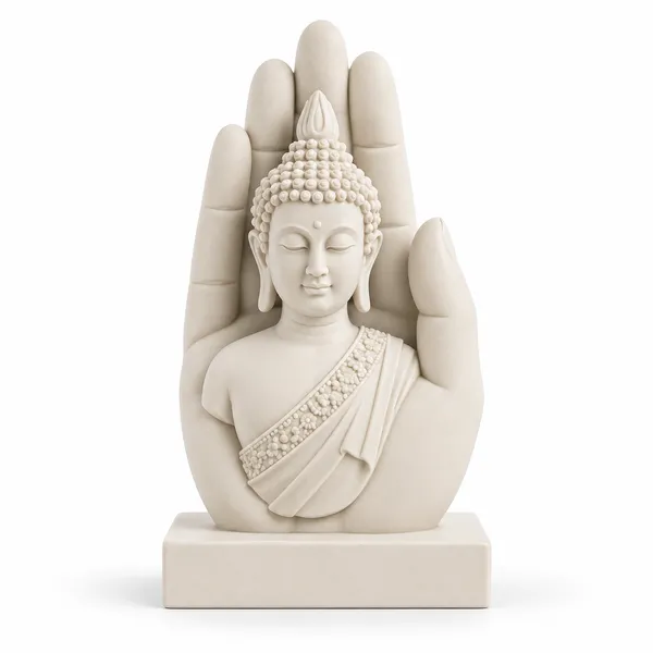 Blancspace_Buddha_Hand_Decorative_Sculpture_Warm_Ivory