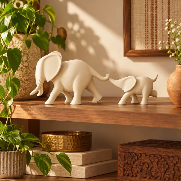Blancspace_Elephant_Duo_Figurine_Warm_Ivory