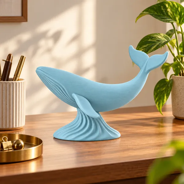 Japandi_Whale_Decorative_Sculpture_Dusty_Blue