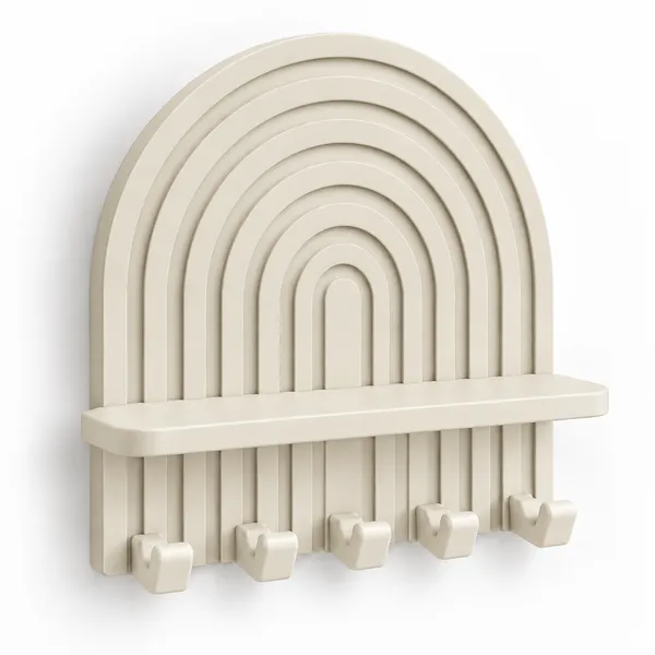 Pla_Minimalist_Wall-Mounted_Key_Holder_Warm_Ivory