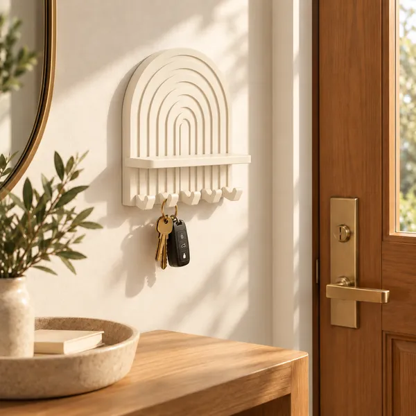 Pla_Minimalist_Wall-Mounted_Key_Holder_Warm_Ivory