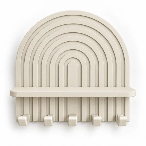 Pla_Minimalist_Wall-Mounted_Key_Holder_Warm_Ivory