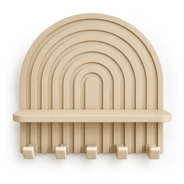 Pla_Minimalist_Wall-Mounted_Key_Holder_Dusty_Blue