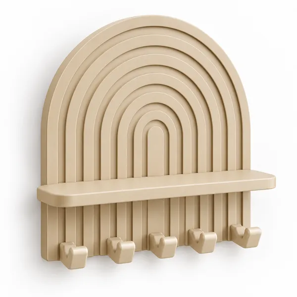 Pla_Minimalist_Wall-Mounted_Key_Holder_Dusty_Blue