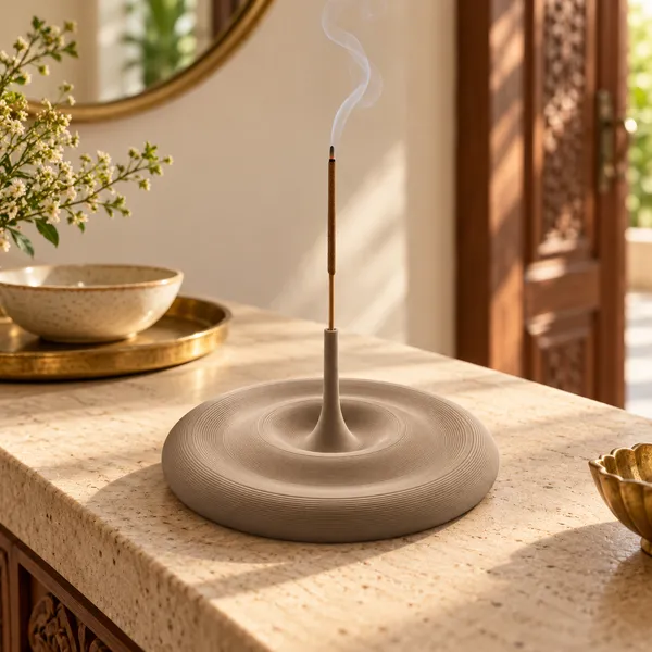 Pla_Minimalist_Sculptural_Water_Drop_Holder_Warm_Taupe