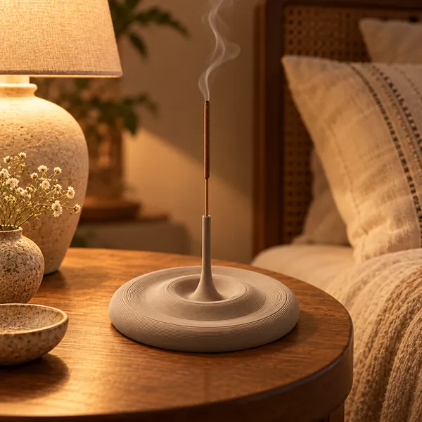 Pla_Minimalist_Sculptural_Water_Drop_Holder_Warm_Taupe