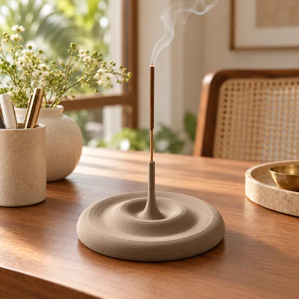 Pla_Minimalist_Sculptural_Water_Drop_Holder_Warm_Taupe