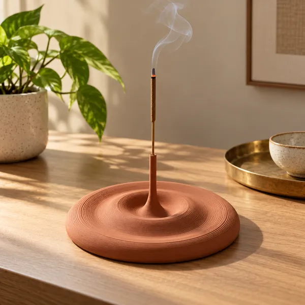 Pla_Minimalist_Sculptural_Water_Drop_Holder_Terracotta
