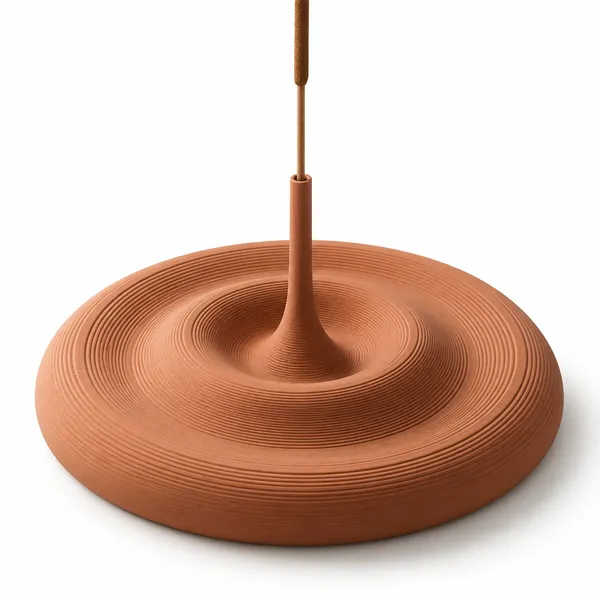 Pla_Minimalist_Sculptural_Water_Drop_Holder_Terracotta