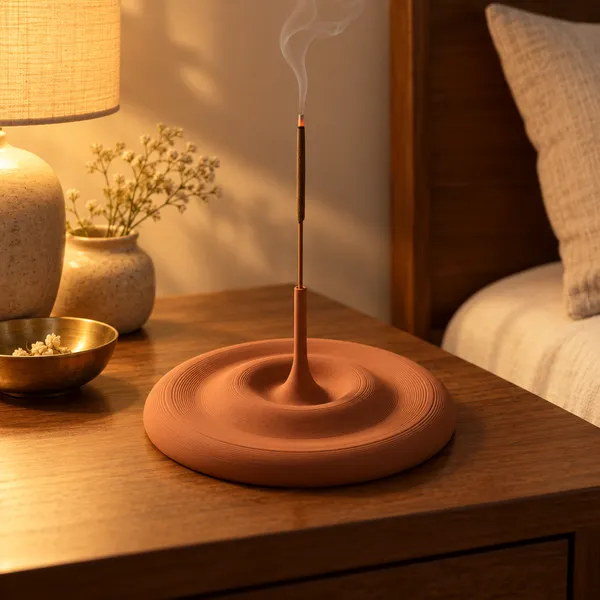 Pla_Minimalist_Sculptural_Water_Drop_Holder_Terracotta