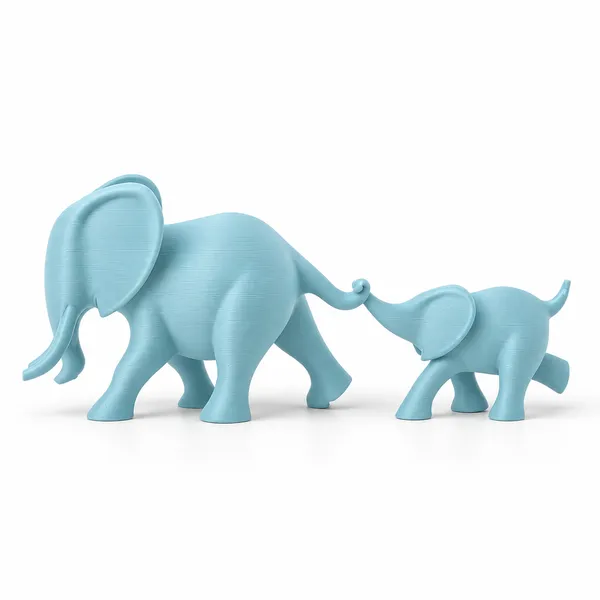 Blancspace_Elephant_Duo_Figurine_Dusty_Blue