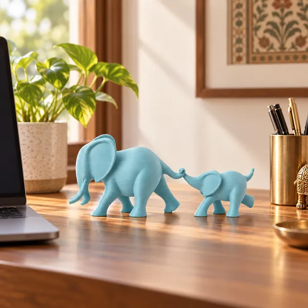 Blancspace_Elephant_Duo_Figurine_Dusty_Blue