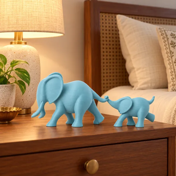 Blancspace_Elephant_Duo_Figurine_Dusty_Blue